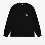 STÜSSY Men's Basic Stüssy Long Sleeve T-Shirt Black