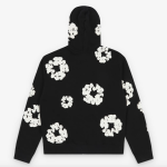 DENIM TEARS Cotton Wreath Zip Hoodie Black