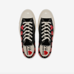 PLAY CONVERSE Multi Red Heart Chuck Taylor All Star '70 Low Sneakers