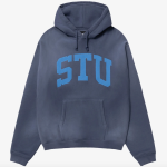 STÜSSY Men's Stu Applique Hood Blue
