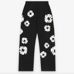 DENIM TEARS Cotton Wreath Baggy Sweatpants⁠ Black