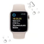Apple Watch Series SE 2 (2022) GPS + Cellular 40 mm - Aluminium Starlight - Sport band Starlight