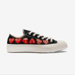 PLAY CONVERSE Multi Red Heart Chuck Taylor All Star '70 Low Sneakers